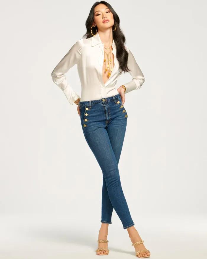 Women Helena HighRise Skinny Jean Light Wash Ramy Brook Denim Women Helena HighRise Skinny Jean Light Wash Ramy Brook Denim