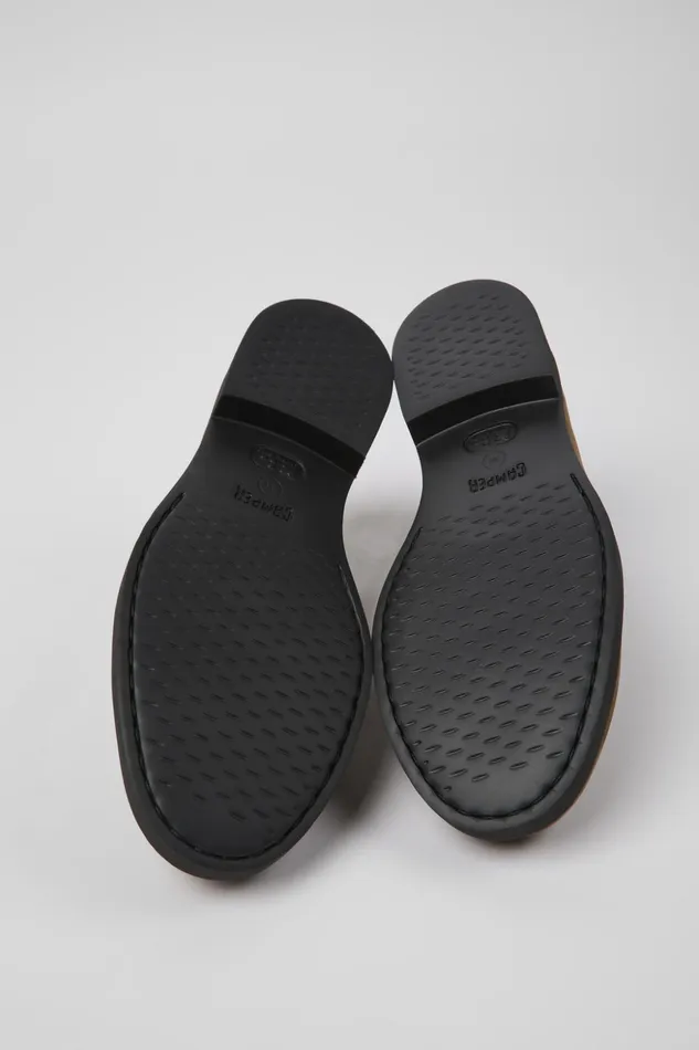 Women Iman Brown Nubuck Shoes Camper Flat Shoes Women Iman Brown Nubuck Shoes Camper Flat Shoes