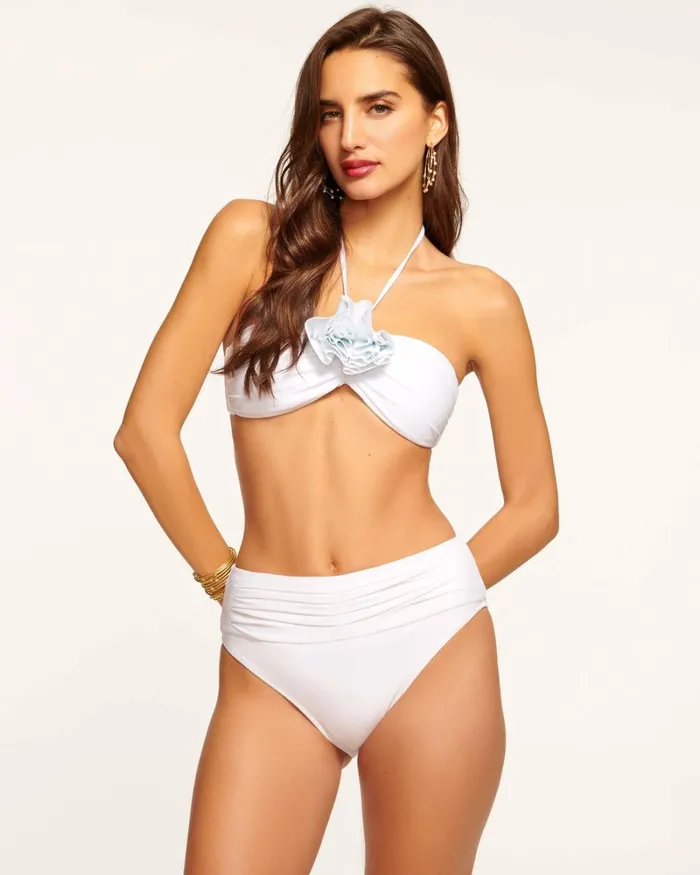Women Ivo Ruched Bikini Bottom Black Ramy Brook Swimwear Women Ivo Ruched Bikini Bottom Black Ramy Brook Swimwear