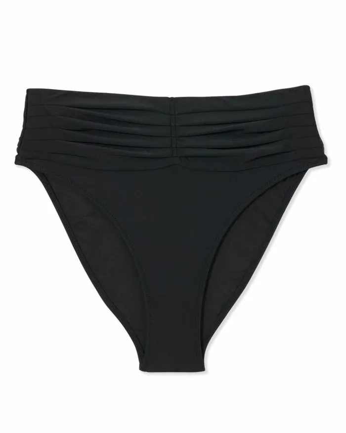 Women Ivo Ruched Bikini Bottom Black Ramy Brook Swimwear Women Ivo Ruched Bikini Bottom Black Ramy Brook Swimwear