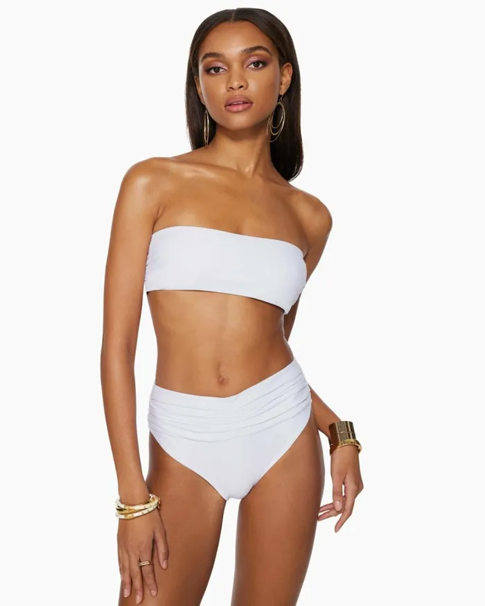 Women Ivo Ruched Bikini Bottom Black Ramy Brook Swimwear Women Ivo Ruched Bikini Bottom Black Ramy Brook Swimwear