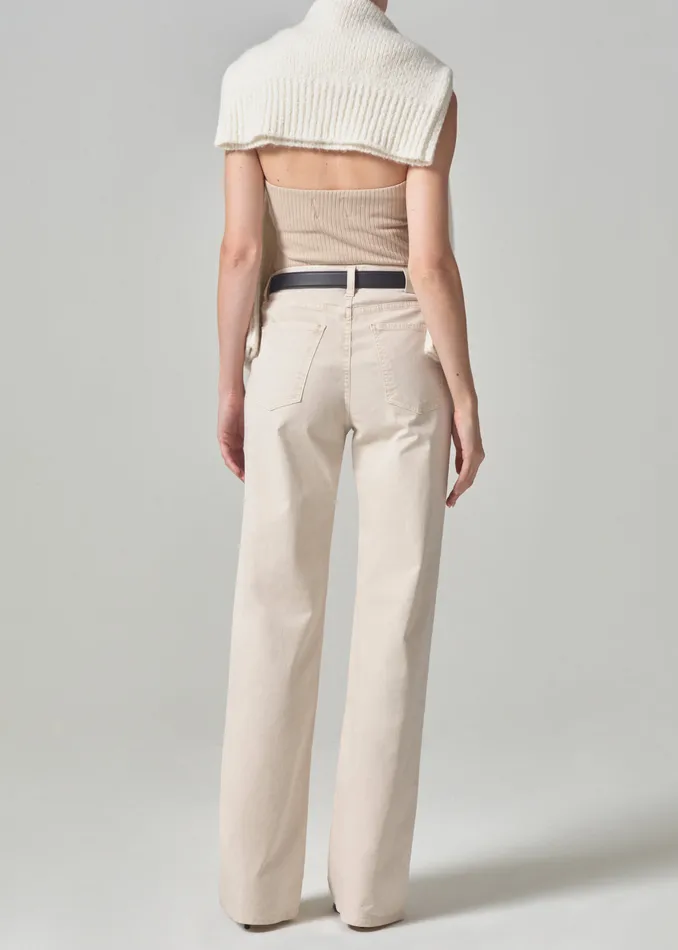Women Jeans Citizens Of Humanity Annina High Rise Wide Leg 30034 In Almondette