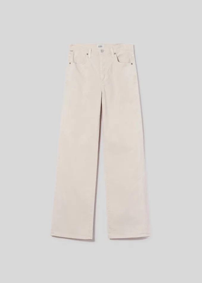 Women Jeans Citizens Of Humanity Annina High Rise Wide Leg 30034 In Almondette