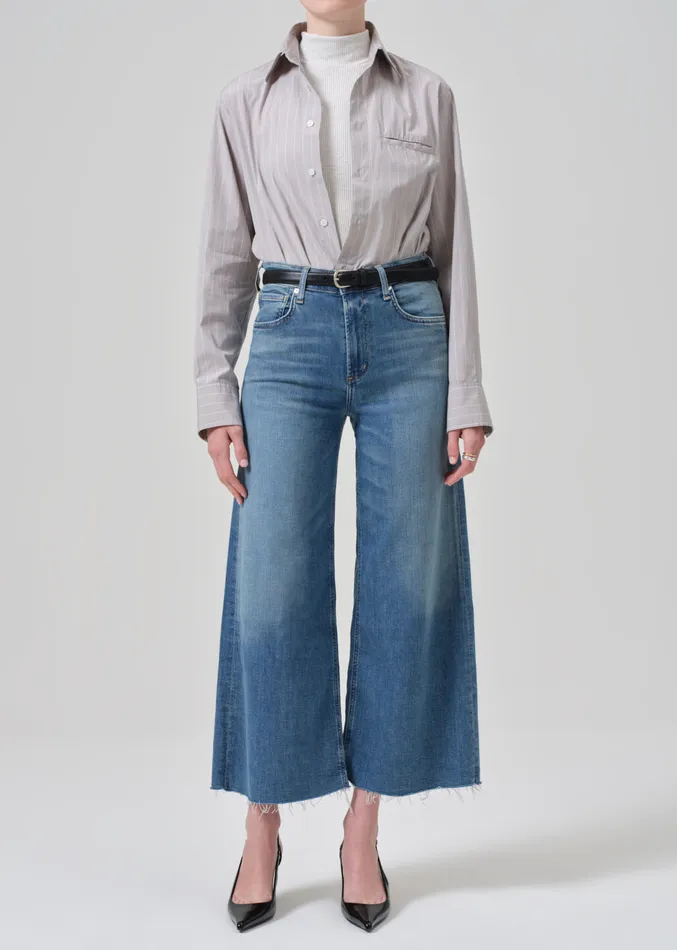 Women Jeans Citizens Of Humanity Lyra Wide Leg Crop In Abliss