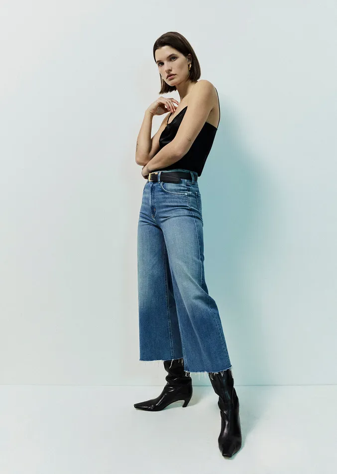 Women Jeans Citizens Of Humanity Lyra Wide Leg Crop In Abliss
