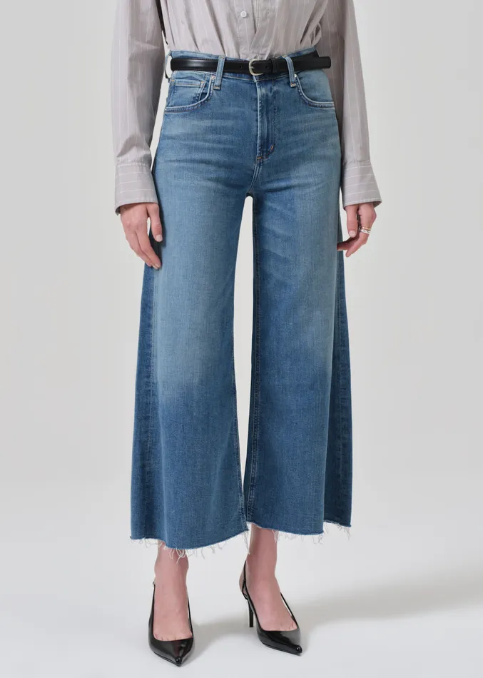 Women Jeans Citizens Of Humanity Lyra Wide Leg Crop In Abliss
