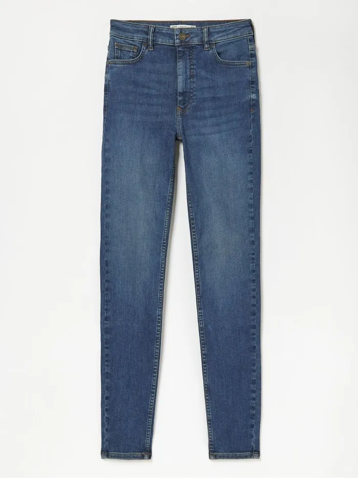 Women Jeans Fat Face Harlow Denim Vintage High Waist Stretch Skinny Jeans