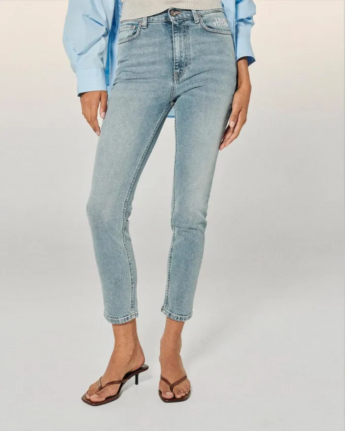 Women Jeans From Future Slim Fit Johnny Jeans Light Blue