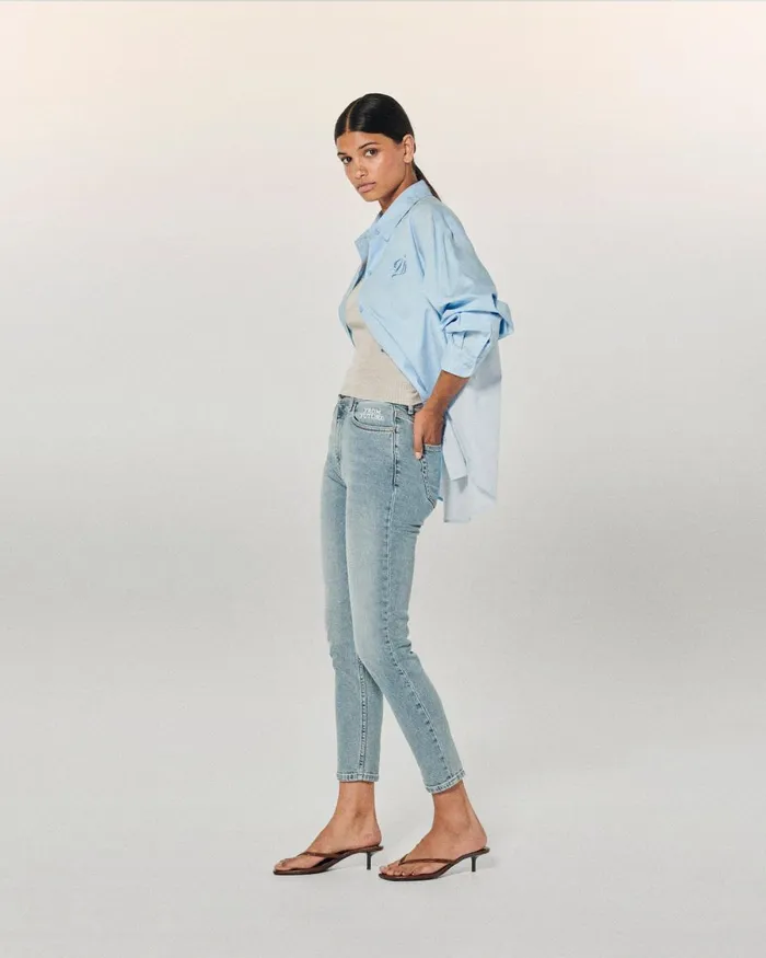 Women Jeans From Future Slim Fit Johnny Jeans Light Blue