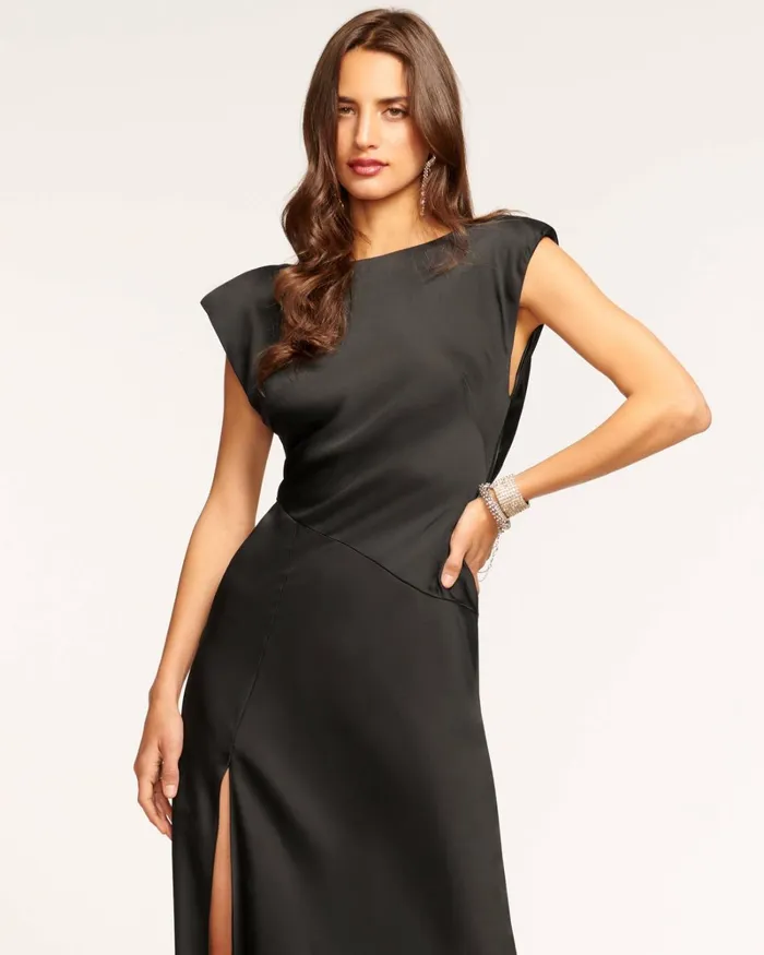 Women Joanna Cowl Back Maxi Dress Steel Blue Ramy Brook Dresses Women Joanna Cowl Back Maxi Dress Steel Blue Ramy Brook Dresses