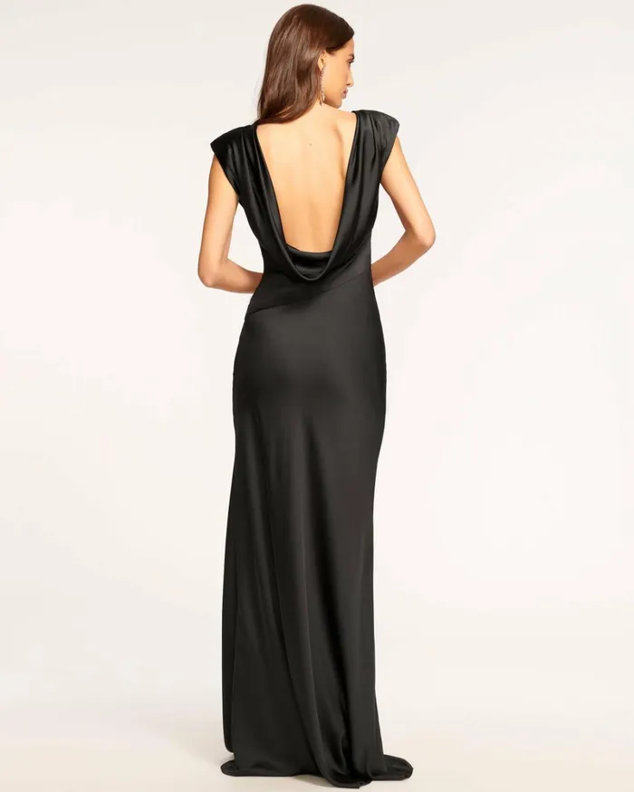 Women Joanna Cowl Back Maxi Dress Steel Blue Ramy Brook Dresses Women Joanna Cowl Back Maxi Dress Steel Blue Ramy Brook Dresses