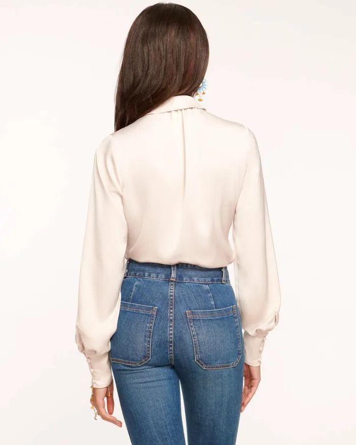 Women Kayla Button Up Bodysuit Navy Ramy Brook Tops Women Kayla Button Up Bodysuit Navy Ramy Brook Tops