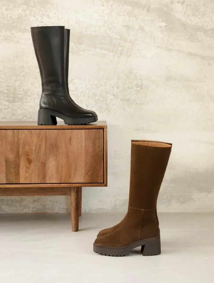 Women Knee High Boots Bobbies Sandra Passion Black