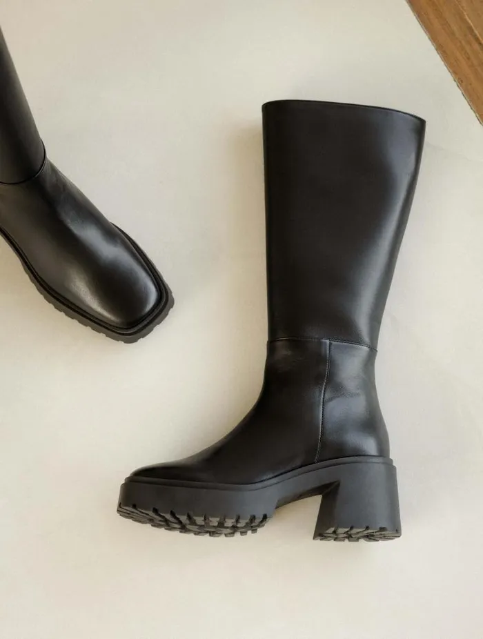 Women Knee High Boots Bobbies Sandra Passion Black