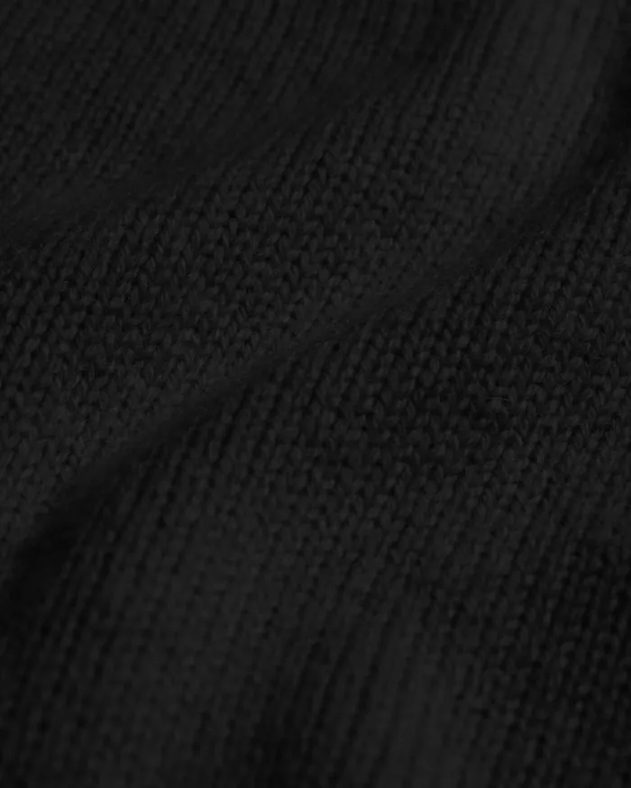Women Knit Sweaters Colorful Standard Oversized Merino Wool Crew Deep Black