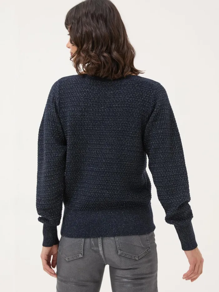 Women Knitwear Fat Face Dark Navy Lara Sparkle Jumper Women Knitwear Fat Face Dark Navy Lara Sparkle Jumper