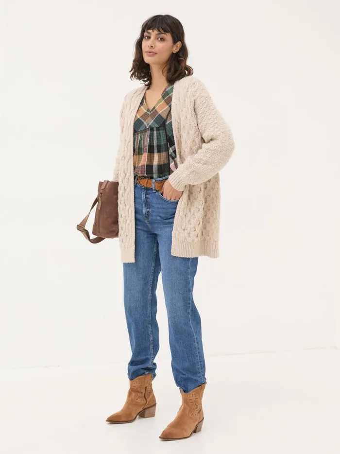 Women Knitwear Fat Face Ivory Ezzie Cardigan Women Knitwear Fat Face Ivory Ezzie Cardigan