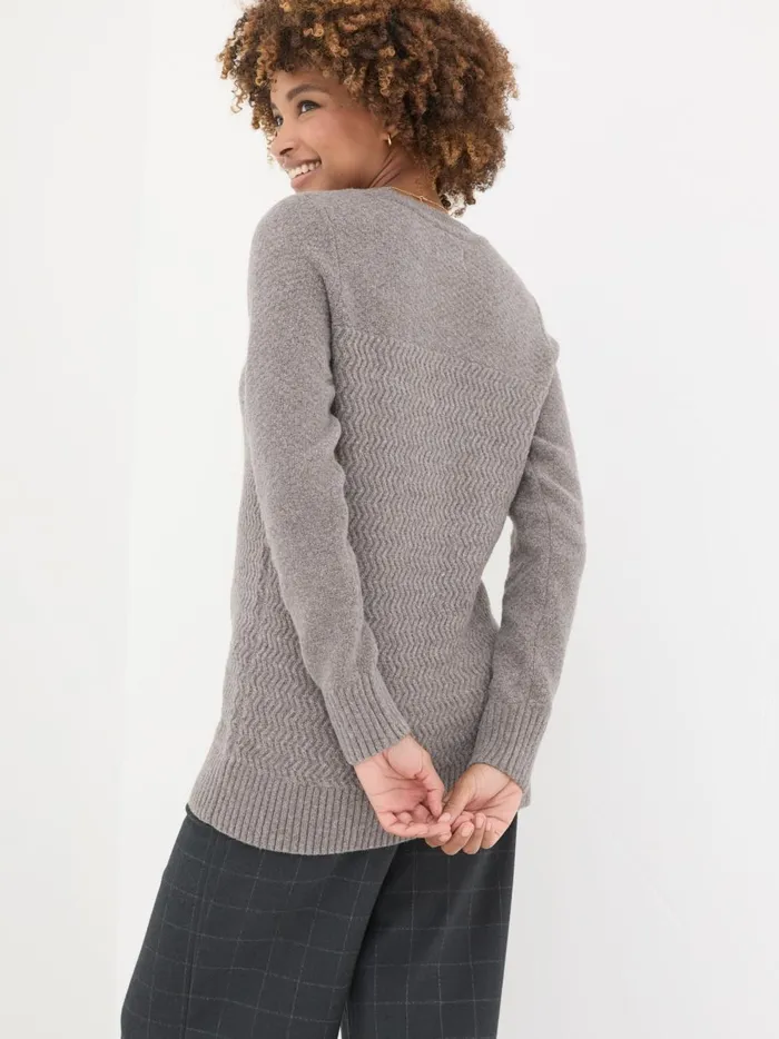 Women Knitwear Fat Face Light Brown Amelia Tunic Women Knitwear Fat Face Light Brown Amelia Tunic