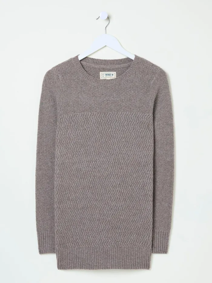 Women Knitwear Fat Face Light Brown Amelia Tunic Women Knitwear Fat Face Light Brown Amelia Tunic