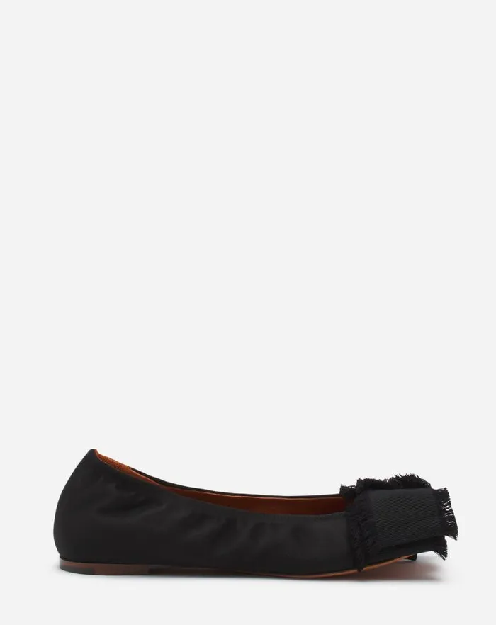 Women Lanvin Ballerinas Ballerina Flat With A Satin Bow Black