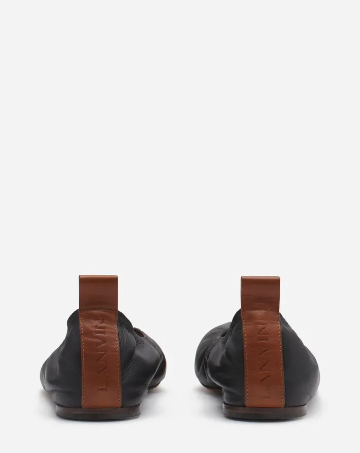 Women Lanvin Ballerinas The Leather Ballerina Flat Black Women Lanvin Ballerinas The Leather Ballerina Flat Black