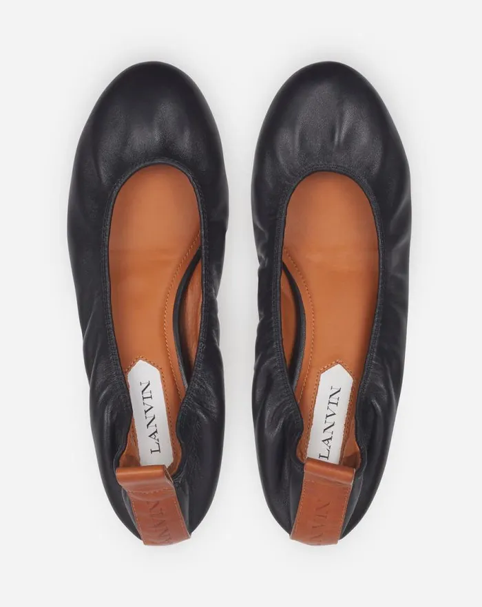 Women Lanvin Ballerinas The Leather Ballerina Flat Black Women Lanvin Ballerinas The Leather Ballerina Flat Black