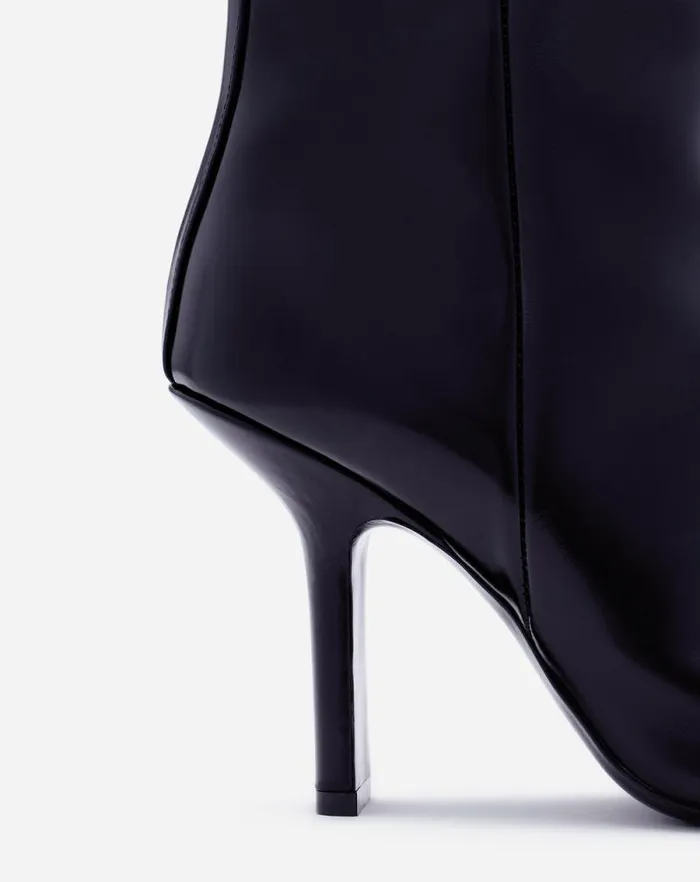 Women Lanvin Boots and Booties Mesure Boots In Glossy Leather Black Women Lanvin Boots and Booties Mesure Boots In Glossy Leather Black