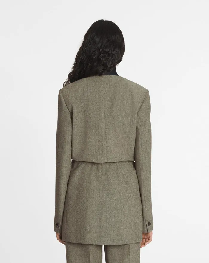 Women Lanvin Coats and Jackets Belted Wool Jacket Lin Women Lanvin Coats and Jackets Belted Wool Jacket Lin