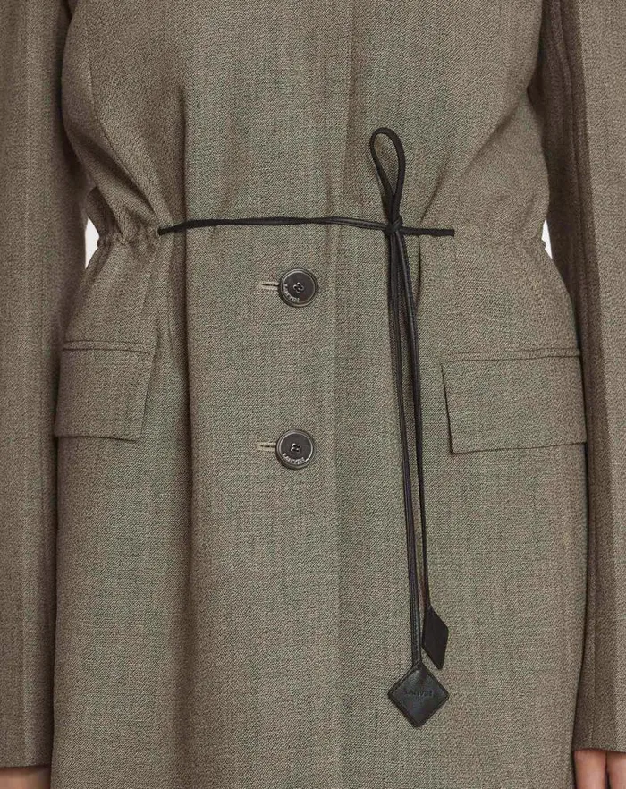 Women Lanvin Coats and Jackets Belted Wool Jacket Lin Women Lanvin Coats and Jackets Belted Wool Jacket Lin