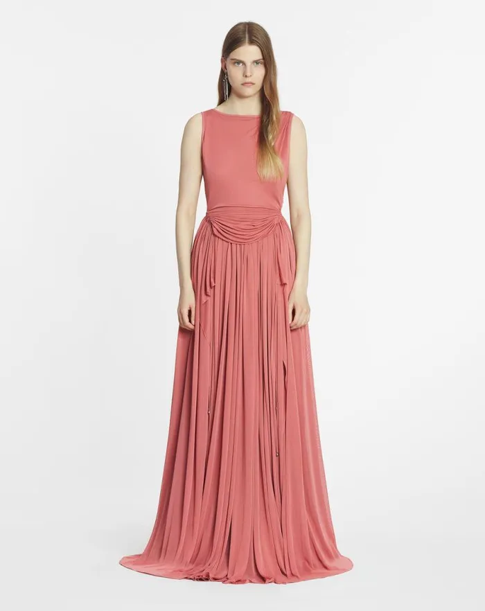 Women Lanvin Dresses Adonis Dress Litchi Women Lanvin Dresses Adonis Dress Litchi