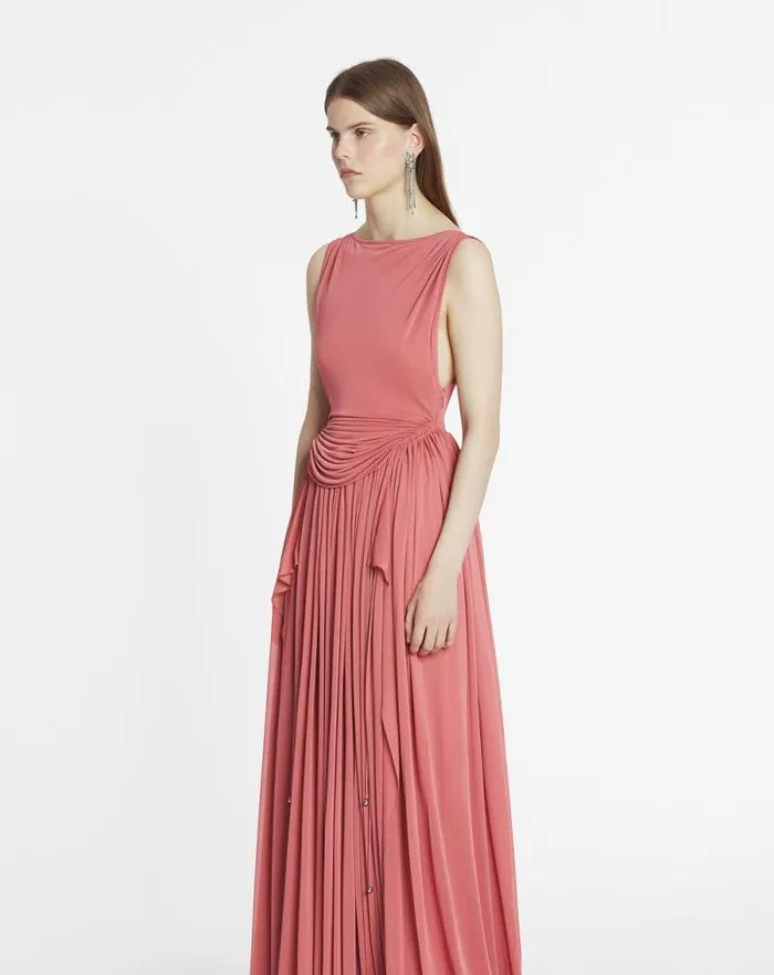Women Lanvin Dresses Adonis Dress Litchi Women Lanvin Dresses Adonis Dress Litchi