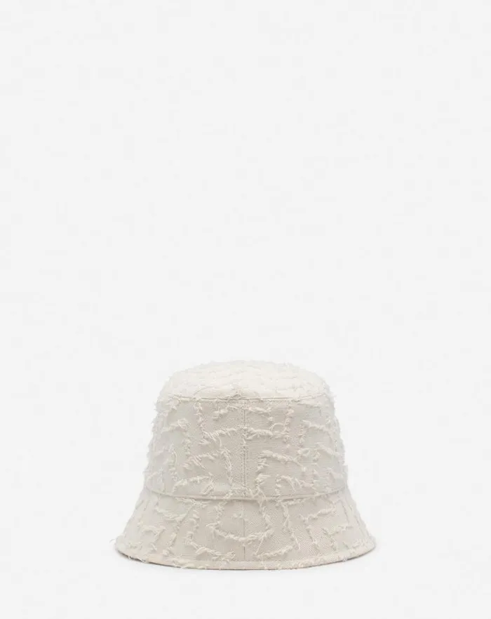 Women Lanvin Hats Herringbone Motif Lanvin Bucket Hat Light Beigeburgundy Women Lanvin Hats Herringbone Motif Lanvin Bucket Hat Light Beigeburgundy