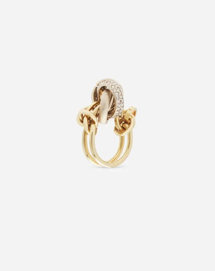 Women Lanvin Jewelry Partition By Lanvin Knot Ring Goldcrystal Women Lanvin Jewelry Partition By Lanvin Knot Ring Goldcrystal