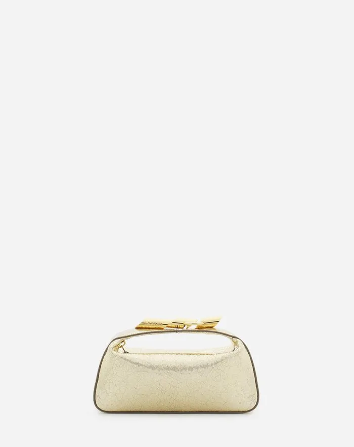 Women Lanvin Mini Bags and Clutches Haute Squence Clutch Bag In Crackled Metallic Leather Gold Women Lanvin Mini Bags and Clutches Haute Squence Clutch Bag In Crackled Metallic Leather Gold