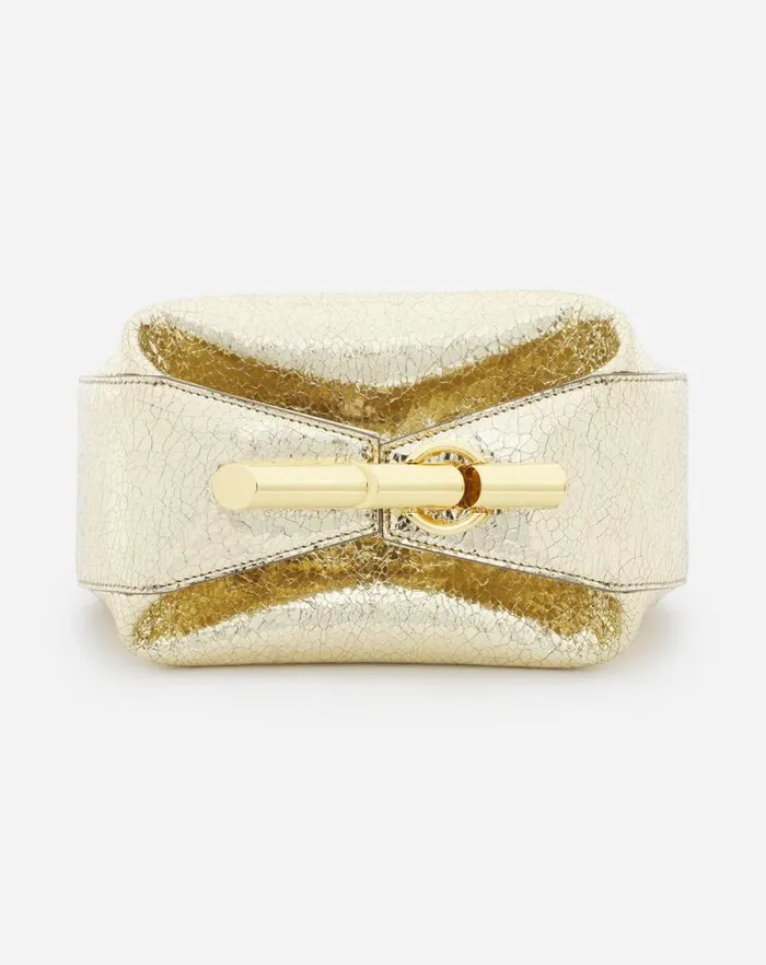 Women Lanvin Mini Bags and Clutches Haute Squence Clutch Bag In Crackled Metallic Leather Gold Women Lanvin Mini Bags and Clutches Haute Squence Clutch Bag In Crackled Metallic Leather Gold