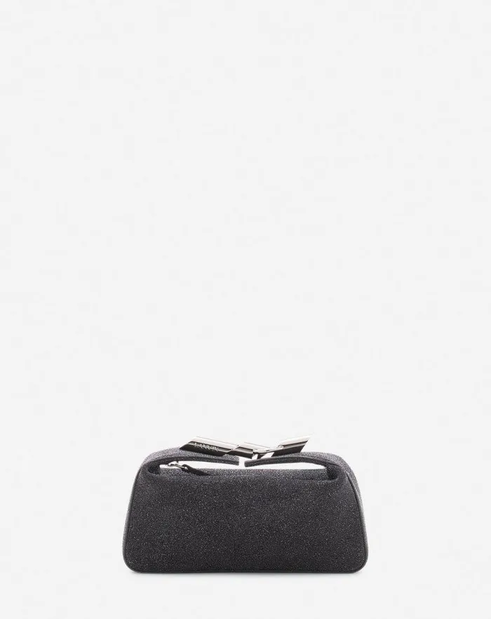 Women Lanvin Mini Bags and Clutches Haute Squence Clutch Bag In Suede Black
