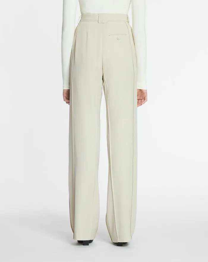 Women Lanvin Pants Tailored Woolblend Pants Mastic Women Lanvin Pants Tailored Woolblend Pants Mastic