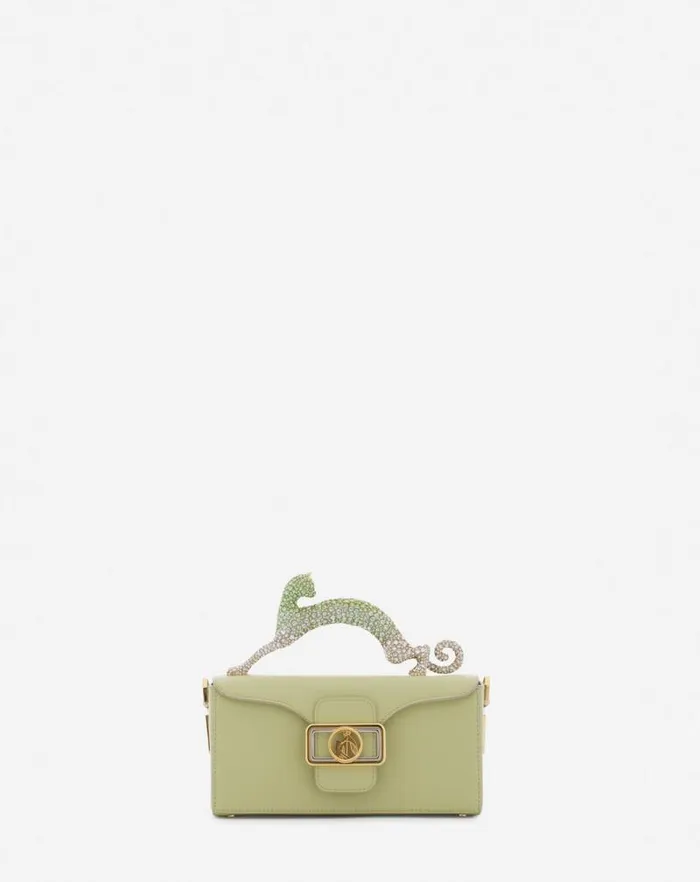 Women Lanvin Pencil Nano Pencil Cat Bag In Leather And Rhinestones Almondvanilla Women Lanvin Pencil Nano Pencil Cat Bag In Leather And Rhinestones Almondvanilla