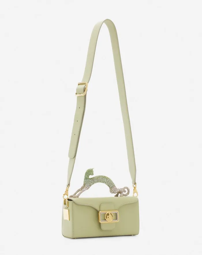Women Lanvin Pencil Nano Pencil Cat Bag In Leather And Rhinestones Almondvanilla Women Lanvin Pencil Nano Pencil Cat Bag In Leather And Rhinestones Almondvanilla