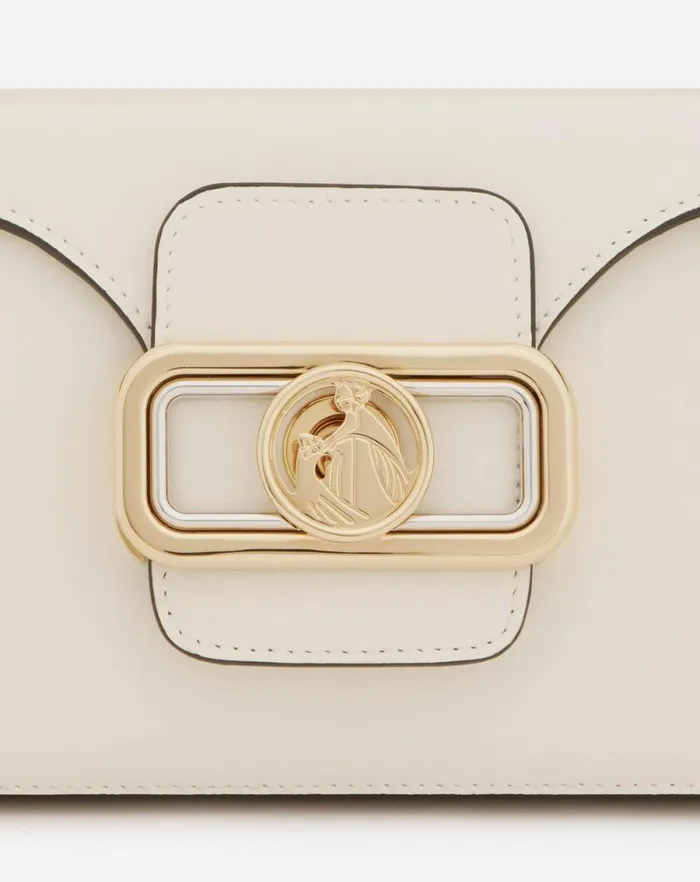 Women Lanvin Pencil Pencil Cat Bag In Shiny Calfskin Leather And Rhinestones Ivory Women Lanvin Pencil Pencil Cat Bag In Shiny Calfskin Leather And Rhinestones Ivory