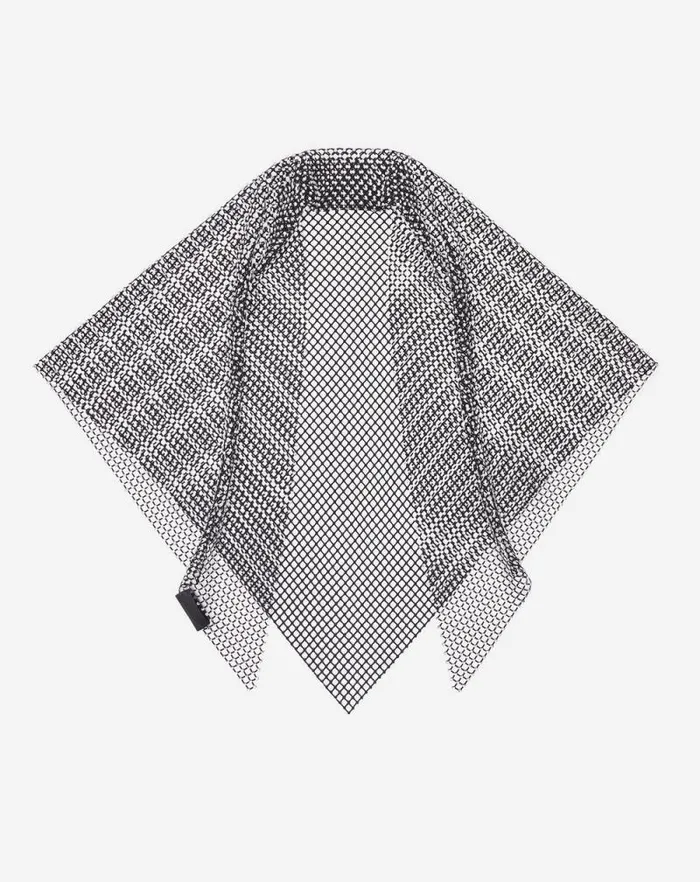 Women Lanvin Silks and Scarves Resille Mesh Choker With Rhinestones Blackcrystal Women Lanvin Silks and Scarves Resille Mesh Choker With Rhinestones Blackcrystal