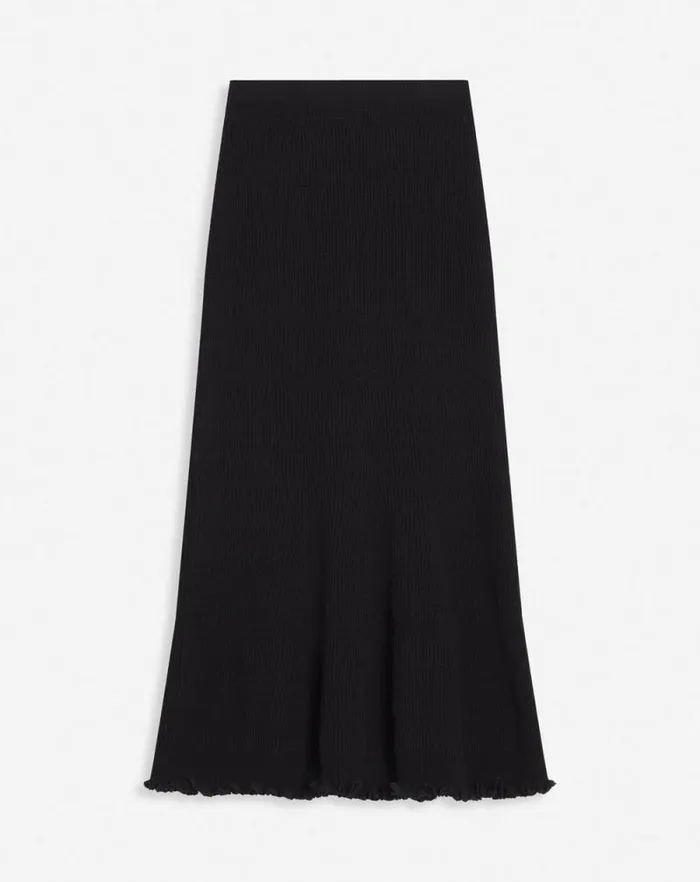 Women Lanvin Skirts and Shorts Cotton Midi Skirt Black