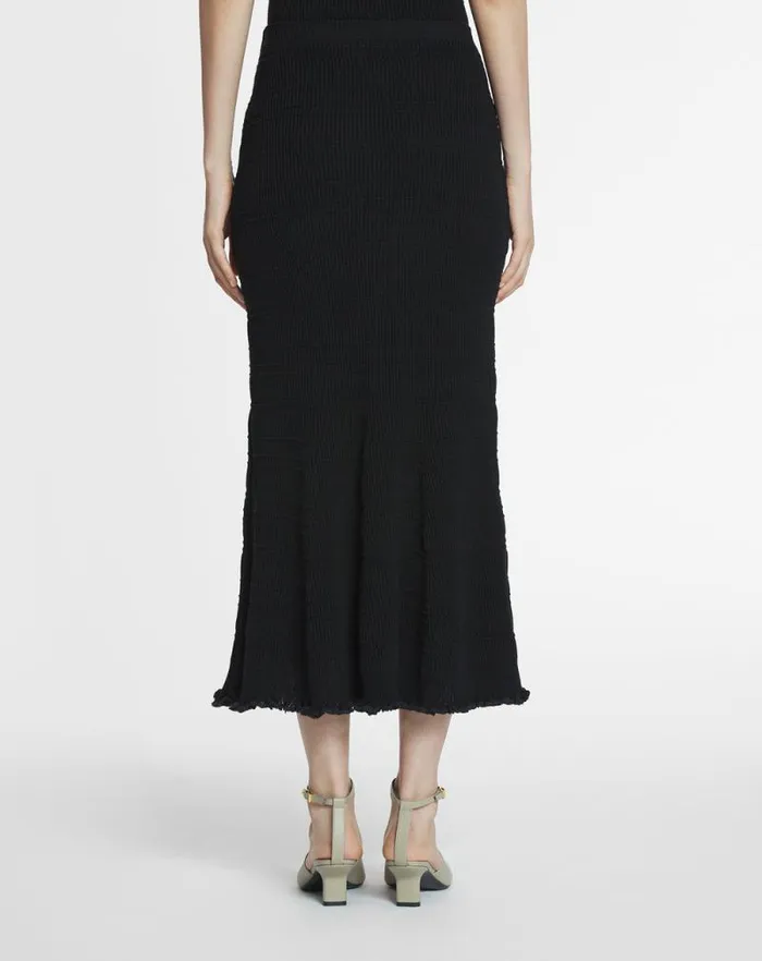 Women Lanvin Skirts and Shorts Cotton Midi Skirt Black Women Lanvin Skirts and Shorts Cotton Midi Skirt Black