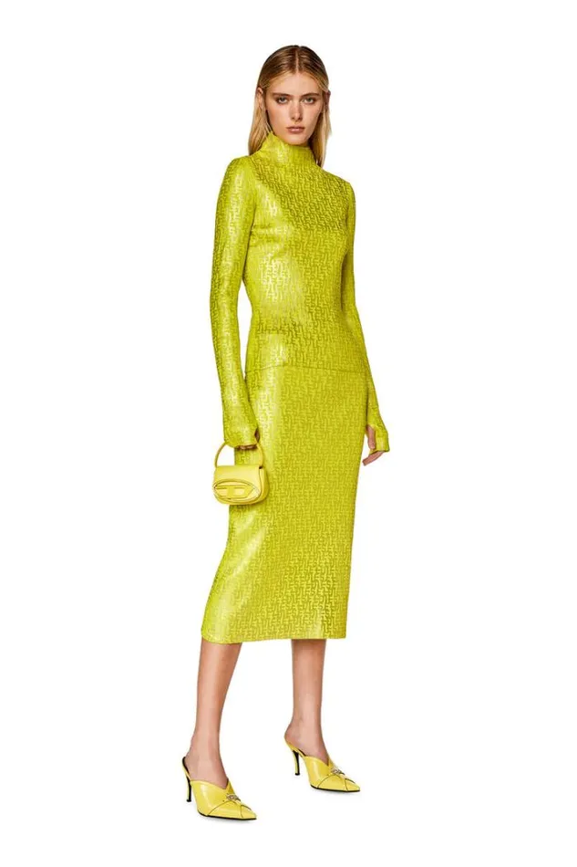 Women MIkaria Yellow Diesel Skirts