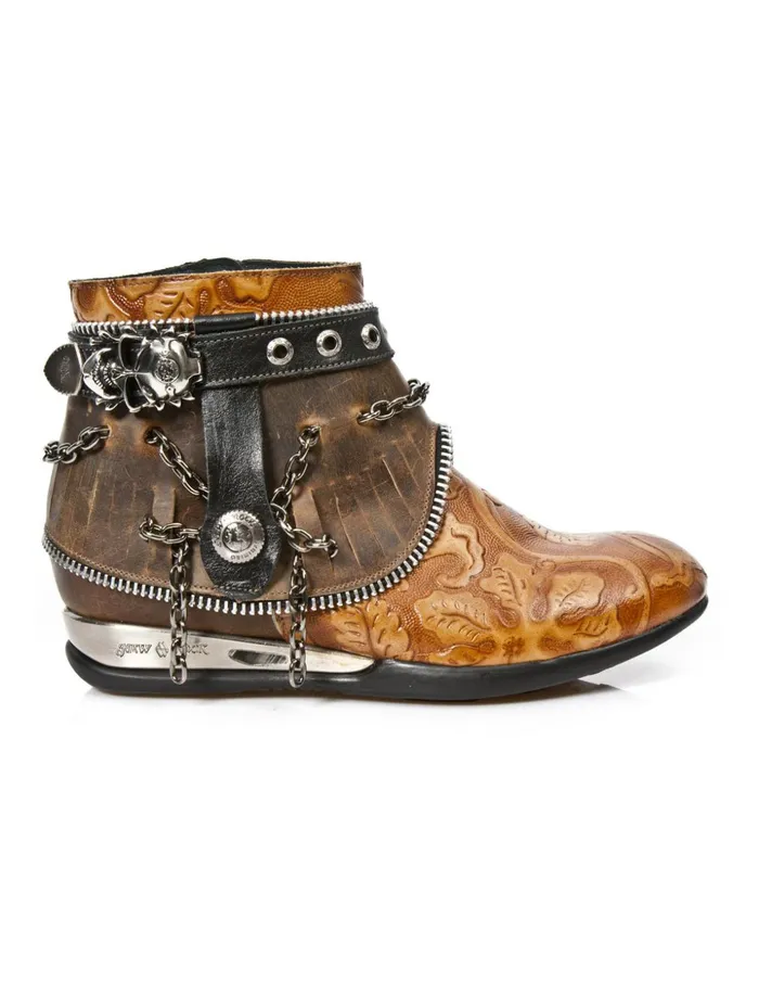 WomenMen Ankle Boot MHy101C8 New Rock Booties