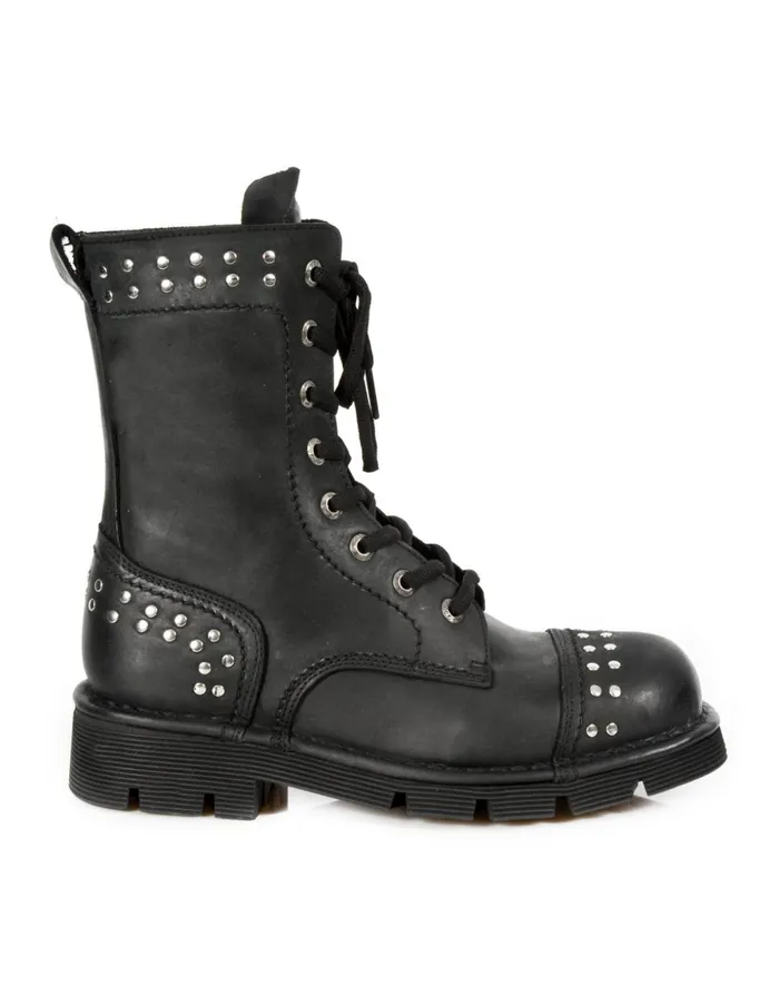 WomenMen Ankle Boot Metallic MNewmili082C1 New Rock Boots