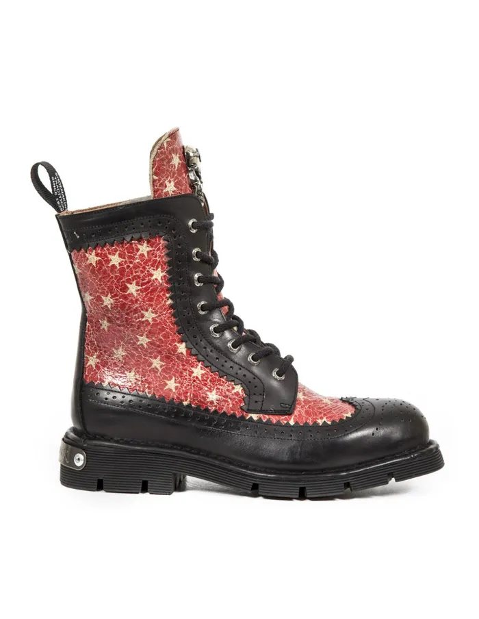 WomenMen Ankle Boot Metallic MNewmili110C10 New Rock Boots