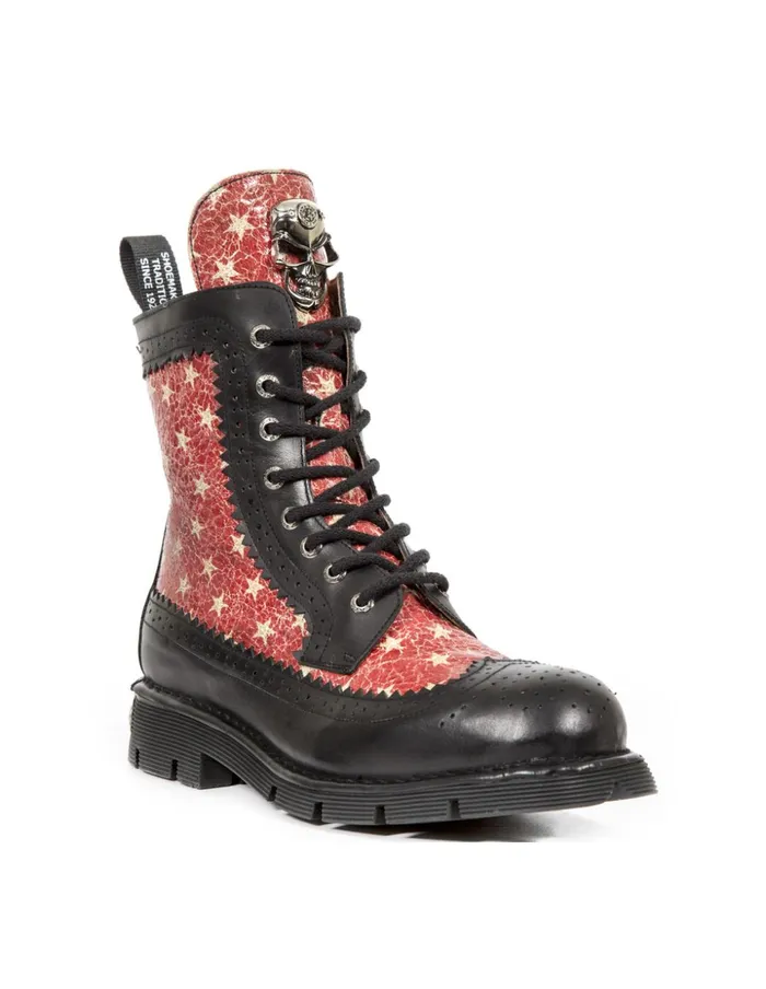 WomenMen Ankle Boot Metallic MNewmili110C10 New Rock Boots WomenMen Ankle Boot Metallic MNewmili110C10 New Rock Boots