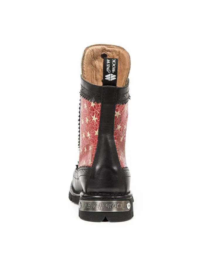 WomenMen Ankle Boot Metallic MNewmili110C10 New Rock Boots WomenMen Ankle Boot Metallic MNewmili110C10 New Rock Boots