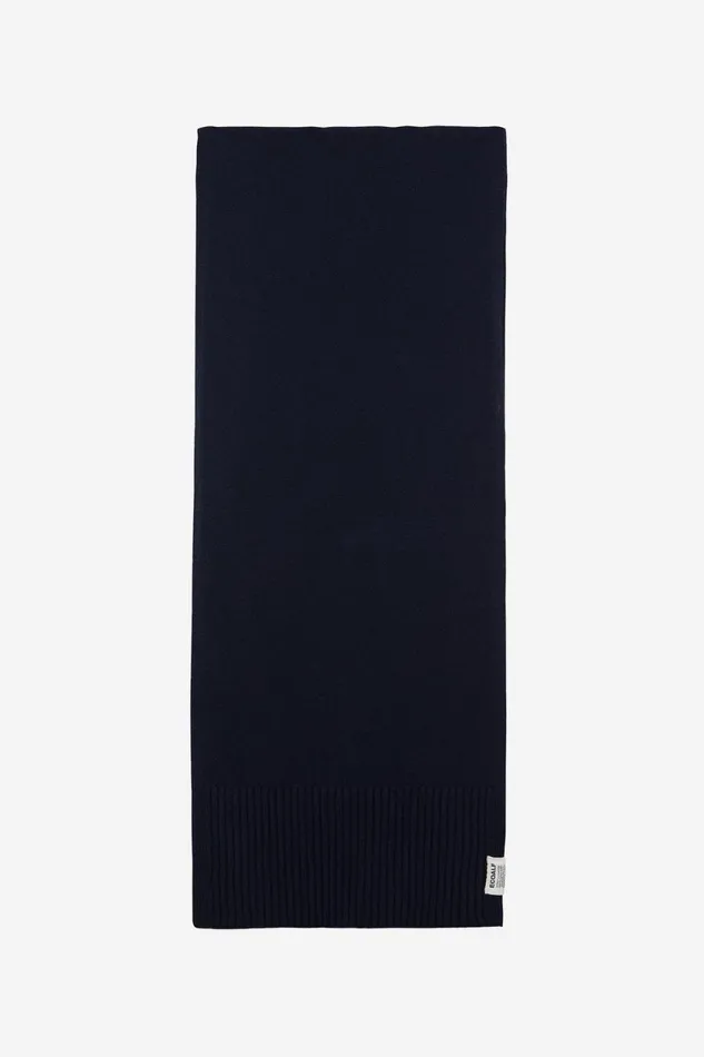 WomenMen Blue Wool Scarf Ecoalf Hats And Scarves